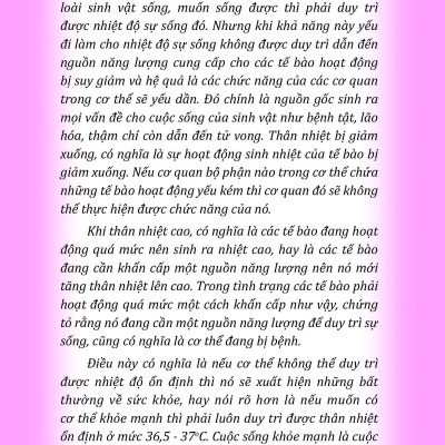 Thân Nhiệt Quyết Định Sinh Lão Bệnh Tử + Thân Nhiệt Chìa Khóa Để Sống Khỏe Mạnh Và Trường Thọ + Thân Nhiệt Năng Lượng Cốt Yếu Của Sự Sống