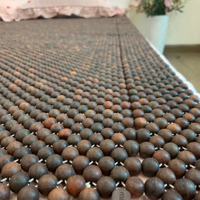 Chiếu Hạt Gỗ Trắc Mộc kích thước 2,2mx2m - Chiếu gỗ Mian ( video , hình thật )