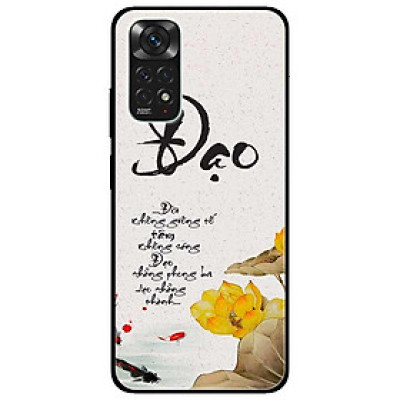 Ốp lưng dành cho Xiaomi Redmi Note 11 4G mẫu Thư Pháp Đạo Sen
