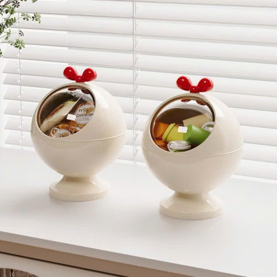 Hộp Đựng Phụ Kiện Để Bàn Nơ Đỏ Đa Năng - Decor Xinh Xắn Cho Không Gian - HÀNG CHÍNH HÃNG MINIIN