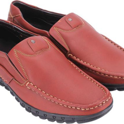 Giày Mọi Nam Huy Hoàng HT7707 - Nâu Đỏ