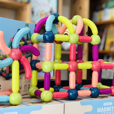 Đồ Chơi Xếp Hình Nam Châm 64 chi tiết, Magnetic Stick
