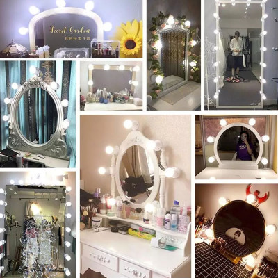 Chuỗi dây đèn led gương trang điểm 10 bóng 5 màu điều chỉnh