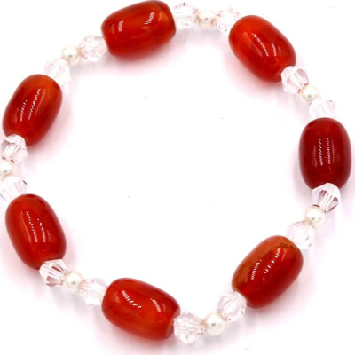 Chuỗi tay đá thạch anh đỏ FSOT14 (210 mm)