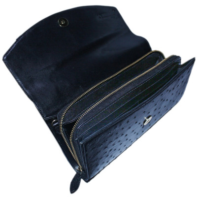 Túi xách nữ da đà điểu Huy Hoàng đeo chéo màu đen, nâu đất, vàng bò, nâu đỏ HT6430-31-32-33 