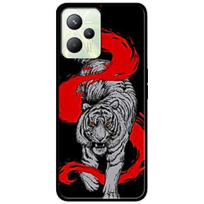 Ốp lưng dành cho Realme C35 - Realme Narzo 50A Prime mẫu Hổ Trắng Đỏ