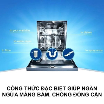 Combo 02 Hộp Muối Rửa Chén Bát Finish Salt - Hộp 4KG