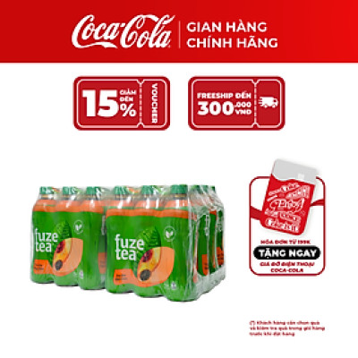 Lốc 24 Chai Trà Chanh Dây Và Hạt Chia Fuzetea+ 450ml/chai_TK