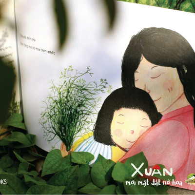  (Bìa cứng – In màu) XUÂN MỜI MẶT ĐẤT NỞ HOA - Mía Studio – Quỳnh Hương (Hũ) – Slowbooks