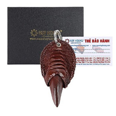 Móc khóa chân đà điểu màu nâu đỏ HT8426