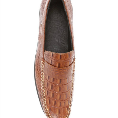 HJ7128-29-59-95 - Giày nam vân cá sấu Huy Hoàng màu đen, nâu