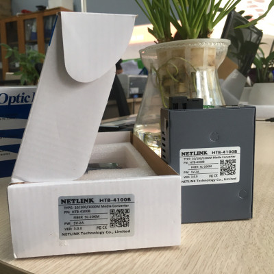 Thiết bị  chuyển đổi quang điện Gigabit 10/100/1000M  Netlink HTB-4100B (1 thiết bị) - Hàng nhập khẩu