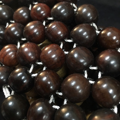 Chiếu Hạt Gỗ Mun Cao Cấp - Kích Thước 1,5mx1,9m hạt 1.2cm ( video , hình thật )