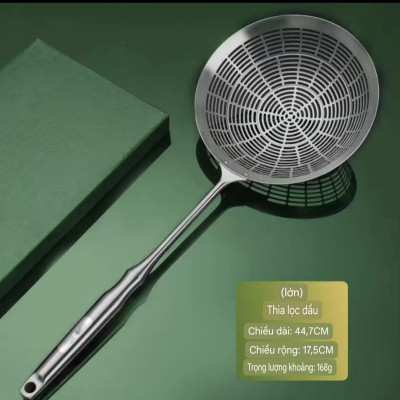 ( hàng Cao Cấp ) Chao Vợt Lưới Đột Dập CNC Rổ Lọc Thức Ăn Đa Chức Năng Cho Nhà Bếp Vá Sạn Vợt INOX SUS304 Cao Cấp