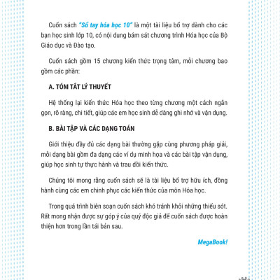 Sổ Tay Kiến Thức-Phương Pháp-Dạng Bài Hóa Học 10 (MEGA)
