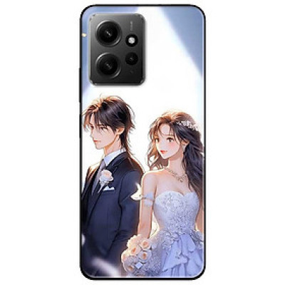 Ốp lưng cho Xiaomi Redmi 12 4G - Redmi Note 12 4G - Redmi Note 12 Pro 4G - 12 Pro 5G - Cặp Đôi Cưới Nhau - Hàng Chính Hãng