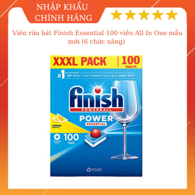 Viên rửa chén bát Finish All In One 90 viên hương chanh 