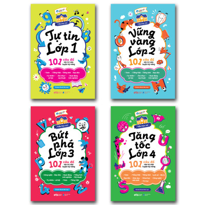 Trạm Đọc | Bộ Sách Tiểu Học Vui : Tự Tin Lớp 1 + Vững Vàng Lớp 2 + Bứt Phá Lớp 3 + Tăng Tốc Lớp 4
