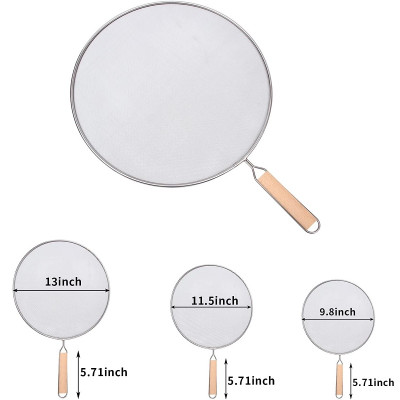 Tấm chắn dầu mỡ có tay cầm Echo Ø25cm - Hàng nội địa Nhật Bản nhập khẩu chính hãng