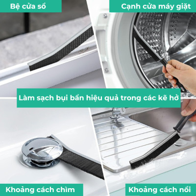 Combo Dọn Nhà 4 Món : Chổi Chà Cọ Nhà Vệ Sinh + Chổi Quét Trần Nhà + Bàn Chải Khe Hở Góc Cạnh + Khăn Lau Xe Ô Tô Cao Cấp
