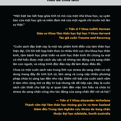 Sang chấn tâm lý - Hiểu để chữa lành (The Body Keeps the Score: Brain, Mind, and Body in the Healing of Trauma) - Tác giả: Bessel Van Der Kolk, M.D