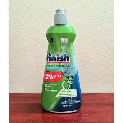 Nước làm bóng Finish Eco 0% 400ml - Dành cho máy rửa chén, bát - Nhập khẩu Đức
