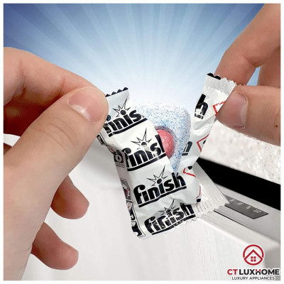 Viên rửa chén bát Finish All In One 90 viên hương chanh 
