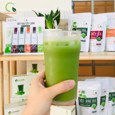 [CHÍNH HÃNG] Bột Rau Má Sấy Lạnh Nguyên Chất Gói 100gr  - Mát gan, detox, giảm mụn, giảm cân, giải nhiệt cơ thể