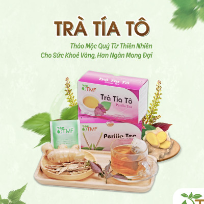 Trà Tía Tô Tâm Minh Foods dạng túi lọc hộp 20 gói