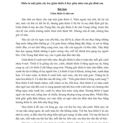 Tuyển Chọn Những Bài Văn Miêu Tả 5 _ML