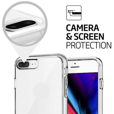 Ốp lưng cho iPhone 7 Plus / 8 Plus hiệu Likgus Crystal Chống sốc (Trong suốt không ố màu) - Hàng nhập khẩu