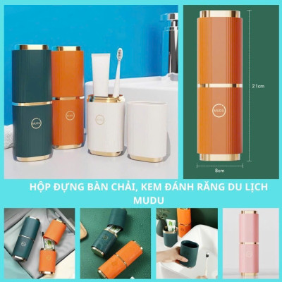 Hộp Đựng Bàn Chải Đánh Răng, Đồ Dùng Du Lịch MUDU (Cao Cấp) - Hôp Đựng Kem Đánh Răng Du Lịch