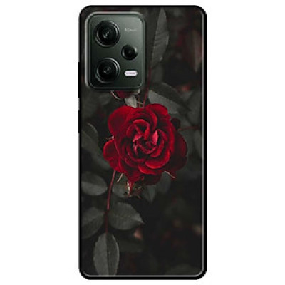 Ốp lưng cho Redmi Note 11 4G - Redmi Note 12 - Redmi Note 12 Pro - Redmi Note 12 Pro 5G - Hoa Hồng Đỏ - Hàng Chính Hãng