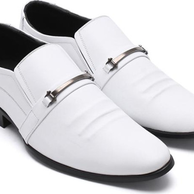 Giày Tây Nam Huy Hoàng Da Bò HC7135 - Trắng
