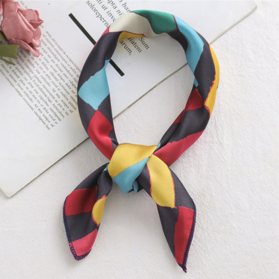 Khăn lụa cổ vuông- Khăn turban cao cấp, màu sắc nổi bật Kc10