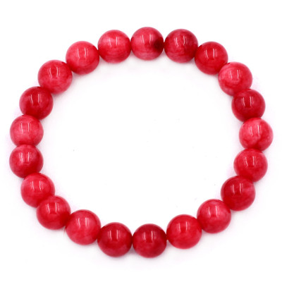 Chuỗi hạt đeo tay Đá Hồng Ngọc Size 8 ly 21 hạt - hợp mệnh Hỏa, mệnh Thổ - Vòng tay size vừa phù hợp cho nữ