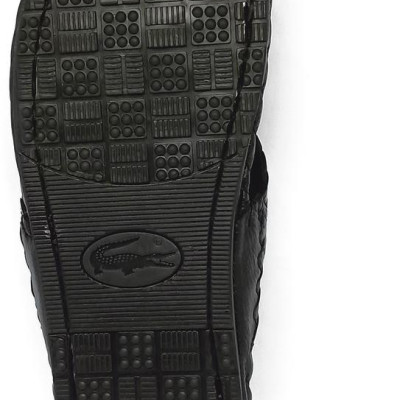 Dép da cá sấu Huy Hoàng kiểu đan màu đen HT7229