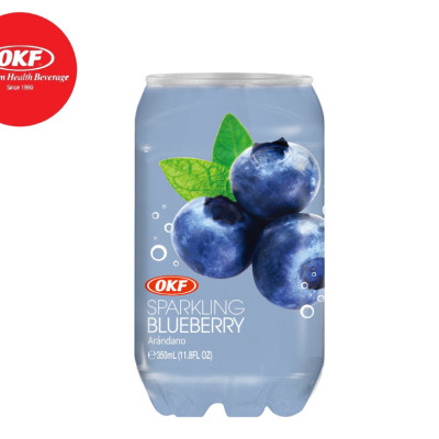 Nước ngọt có ga vị việt quất (NƯỚC VIỆT QUẤT CÓ GA) OKF Hàn Quốc x 6 lon 350ml