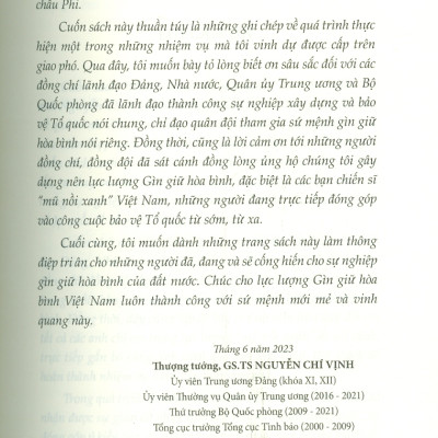 Hành Trình Vì Hòa Bình (Hồi ức) - Nguyễn Chí Vịnh