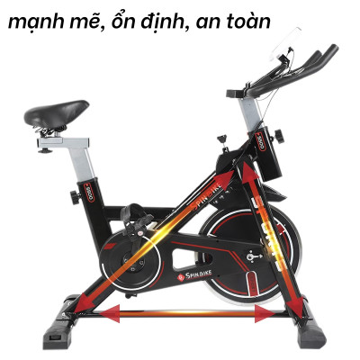 BG [TẶNG GIÁ ĐỠ DI ĐỘNG] Xe đạp tập thể thao đa năng trong nhà SPINING BIKE S500 mới (hàng nhập khẩu)