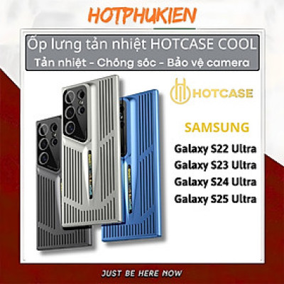 Ốp lưng tản nhiệt chống sốc cho Samsung Galaxy S25 Ultra / S24 Ultra / S23 Ultra / S22 Ultra hiệu HOTCASE Cooling - Làm mát máy, bảo vệ camera, chống va đập - Hàng nhập khẩu