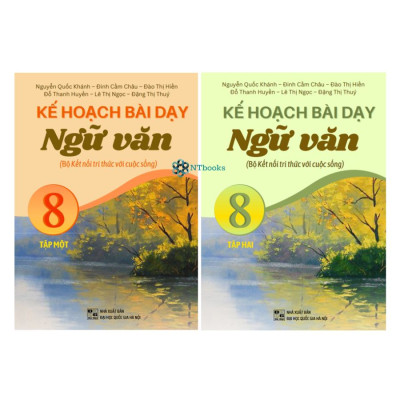 Sách - Combo Kế hoạch bài dạy ngữ văn 8 - tập 1 + 2 ( kết nối tri thức )