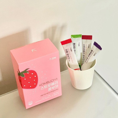 Trà Kombucha Detox Healslab Vị Dâu Thơm Mát Giải Nhiệt Nhập Khẩu Hàn Quốc