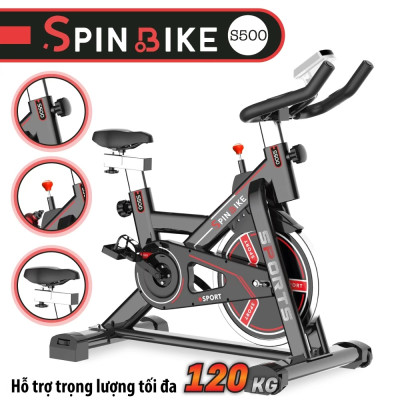 BG Xe đạp tập thể thao đa năng trong nhà SPINING BIKE S500 BLACK mới (hàng nhập khẩu)