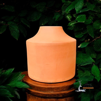 Bình Gốm Đất Nung Trồng Hoa Khô D4xH13cm