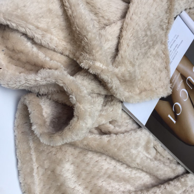 Mền lông cừu Thái Lan vân hạt bắp vải microfiber nặng 1.2 kg cao cấp A - mềm mại, ấm áp, kích thước 1m7x2m