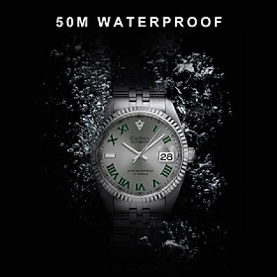 Đồng Hồ Nam Cadisen C8211M2 Chính Hãng Full Box Chống Nước Kính Chống Xước Dây Thép BH 2 Năm Máy Cơ