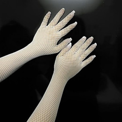 Găng tay lưới dài trắng chụp thời trang cho nữ mới t6/2023 Giangpkc