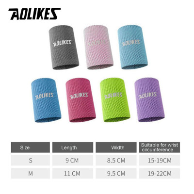 Bộ 2 băng đeo cổ tay AOLIKES A-7931 thấm mồ hôi Cool sports wristband