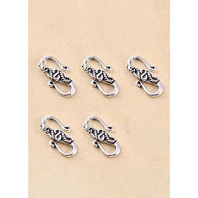 Combo 5 cái charm bạc móc khóa tròn kết vòng tay, dây chuỗi - Ngọc Quý Gemstones